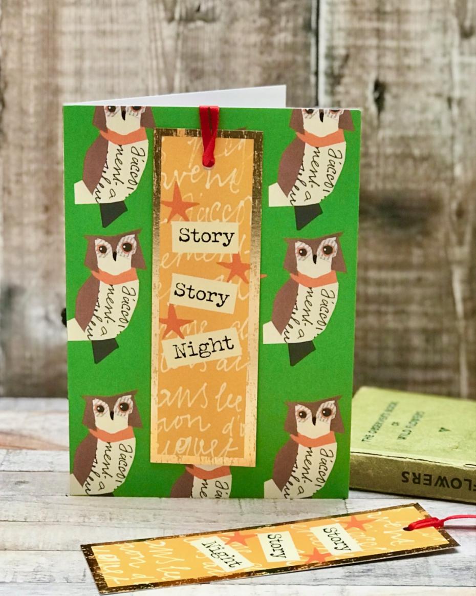 'Story, story Night' bookmark card